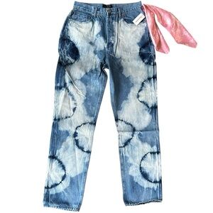 Juicy Couture Relaxed Fit Indigo Tie Dye Jeans